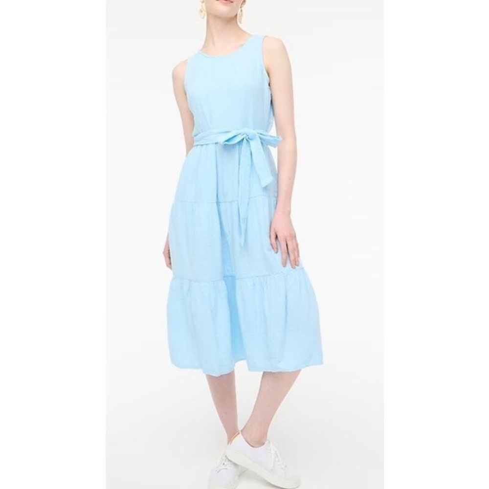 J. Crew Blue Gauze Sundress